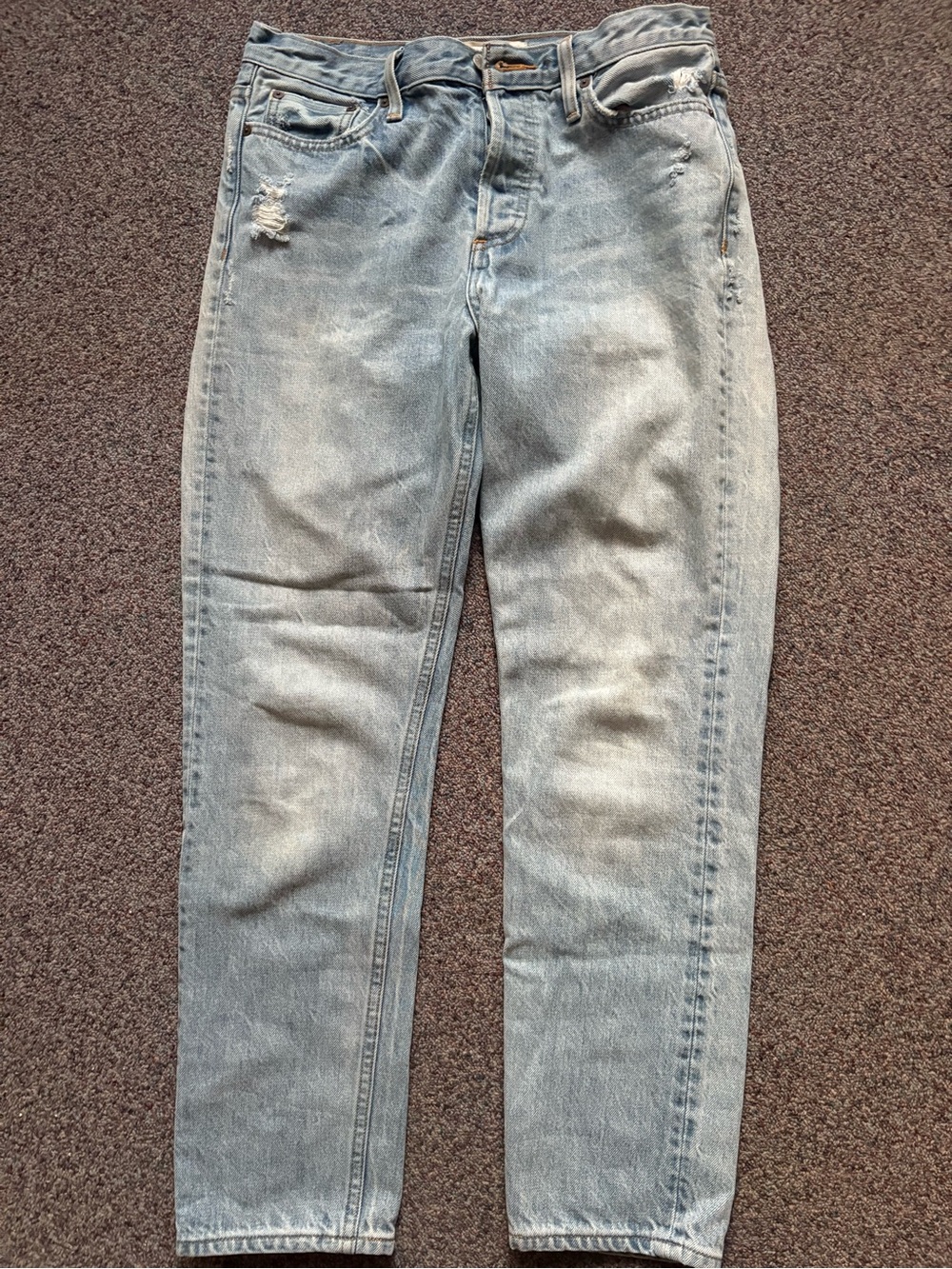 Denim Forum Light Blue Slim Straight Jeans
